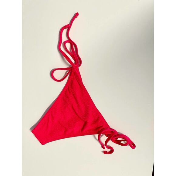 Topshop Crinkle High Tie Bikini Bottom Red Size 4 - Picture 4 of 9